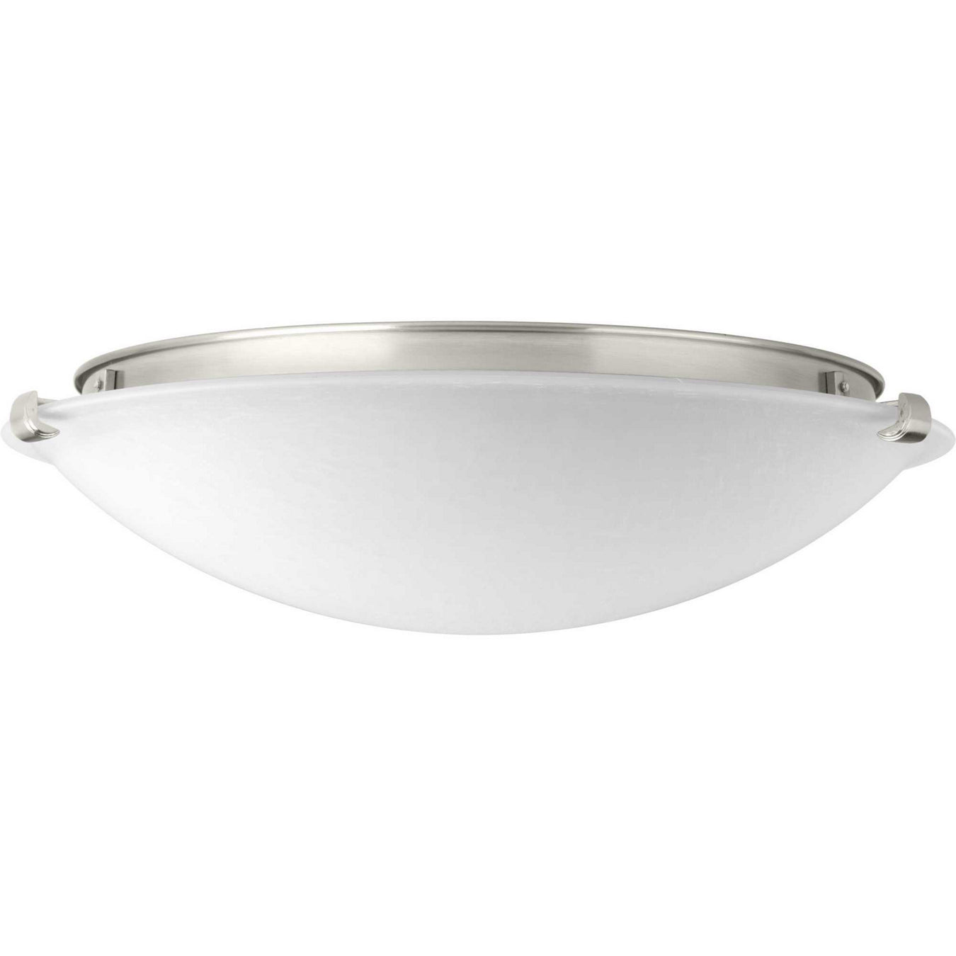 Linen Dome Led LED Flush Mount in Brushed Nickel