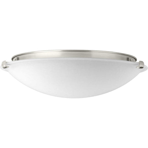 Linen Dome Led LED Flush Mount in Brushed Nickel