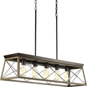 Briarwood 5-Light Island Chandelier in Antique Bronze