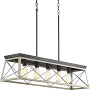 Briarwood 5-Light Island Chandelier in Graphite