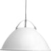 Tre One Light Pendant in White