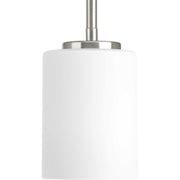 Replay Etched Glass Mini Pendant in Brushed Nickel