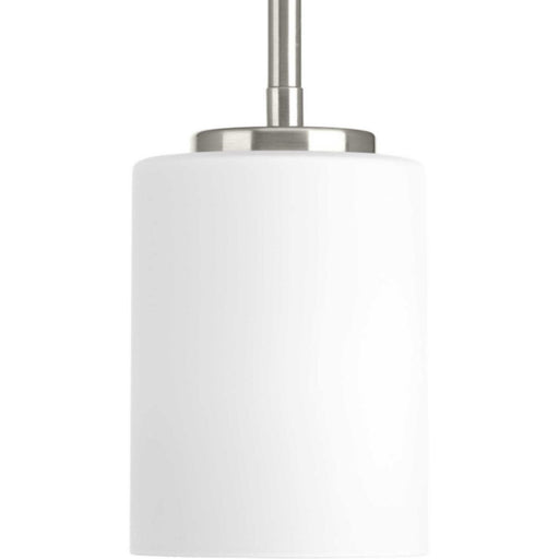 Replay Etched Glass Mini Pendant in Brushed Nickel