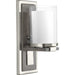 Mast One Light Wall Sconce in Brushed Nickel
