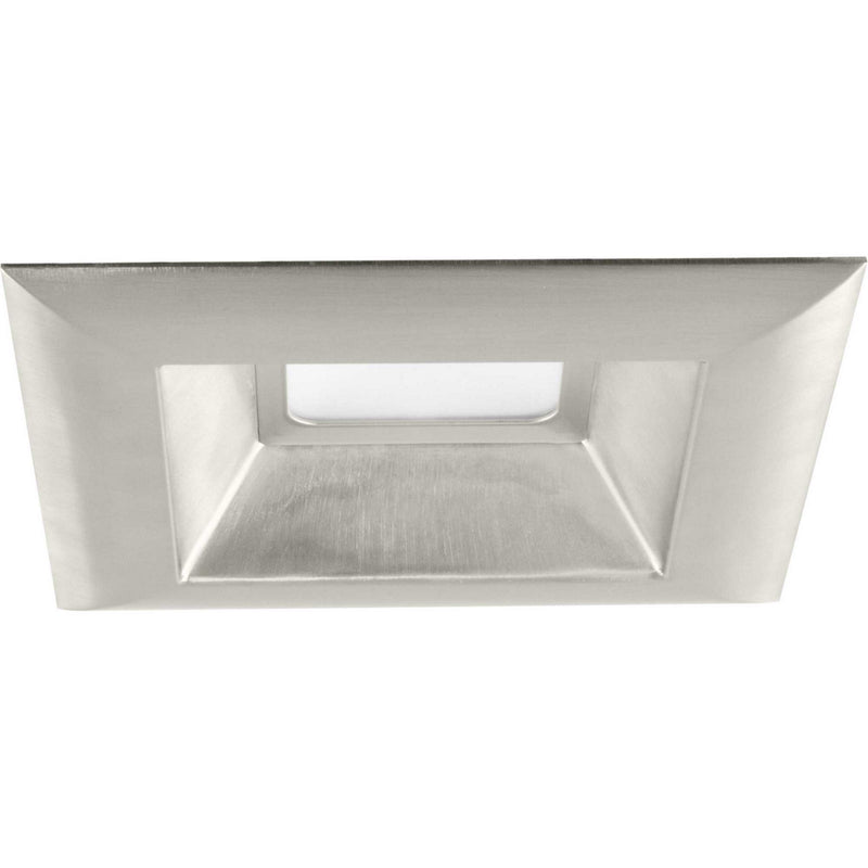 6" LED Square Recessed Trim in Brushed Nickel