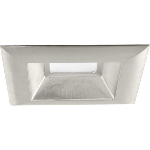 6" LED Square Recessed Trim in Brushed Nickel