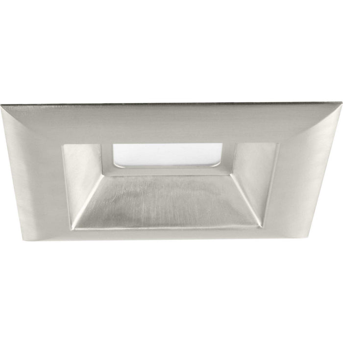 6" LED Square Recessed Trim in Brushed Nickel