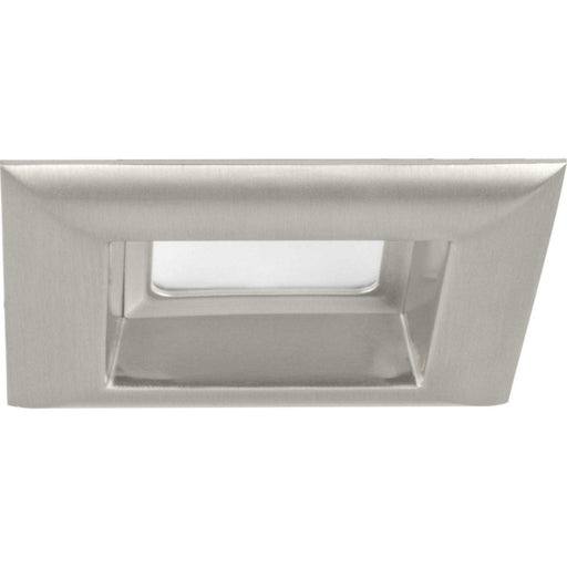 4" LED Square Recessed Trim in Brushed Nickel