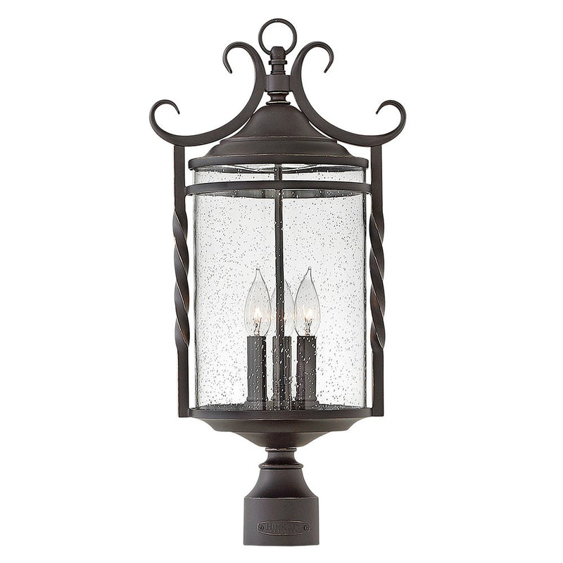 Casa 3-Light Outdoor Post Light in Olde Black