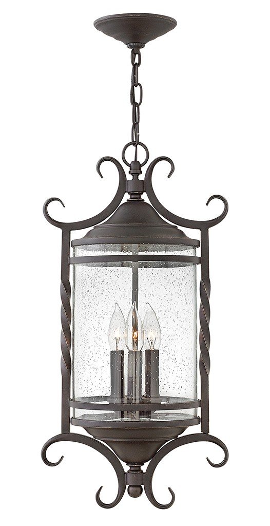 Casa 3-Light Outdoor Hanging Lantern in Olde Black