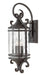 Casa Extra Large Wall Mount Lantern in Olde Black with Clear Seedy glass