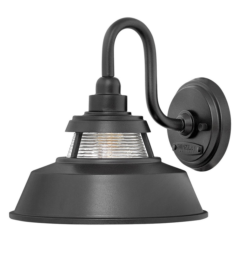 Troyer Medium Outdoor Wall Sconce in Black