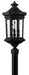 Raley Large Post or Pier Mount Lantern in Museum Black