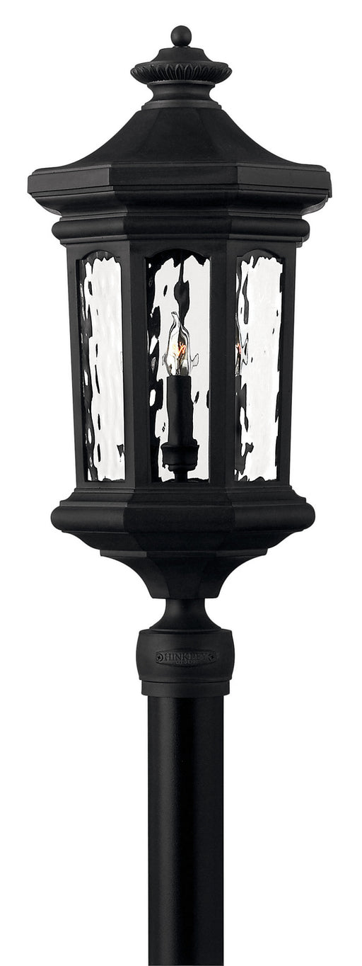 Raley Large Post or Pier Mount Lantern in Museum Black