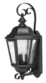 Edgewater 21" 3-Light Outdoor Wall Lantern in Black