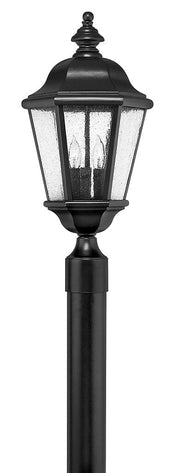Edgewater Medium 3-Light Outdoor Post Light in Black