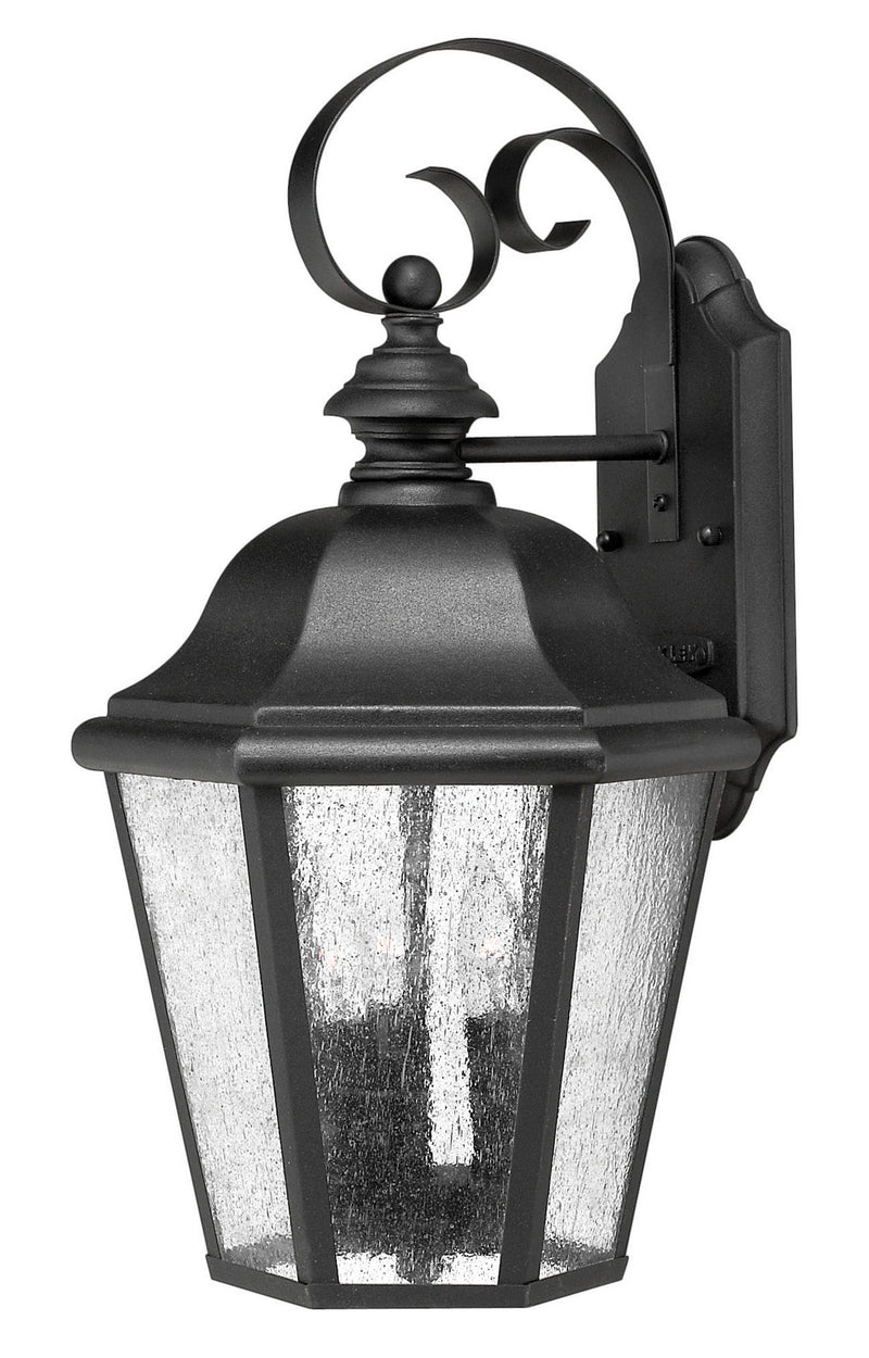 Edgewater Medium Wall Mount Lantern in Black