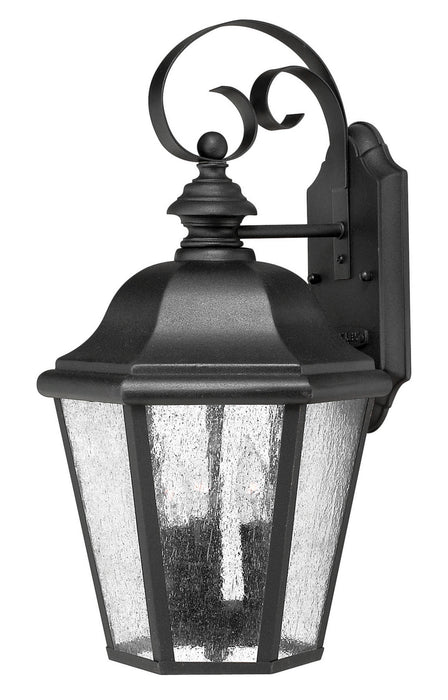 Edgewater Medium Wall Mount Lantern in Black