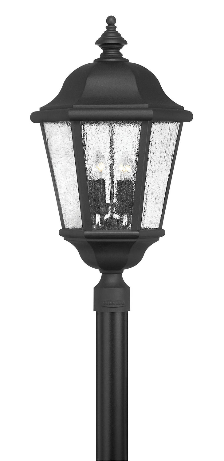Edgewater Extra Large Post or Pier Mount Lantern in Black