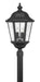 Edgewater Extra Large Post or Pier Mount Lantern in Black