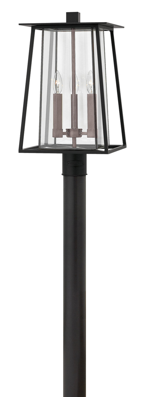 Walker Large Post or Pier Mount Lantern in Black
