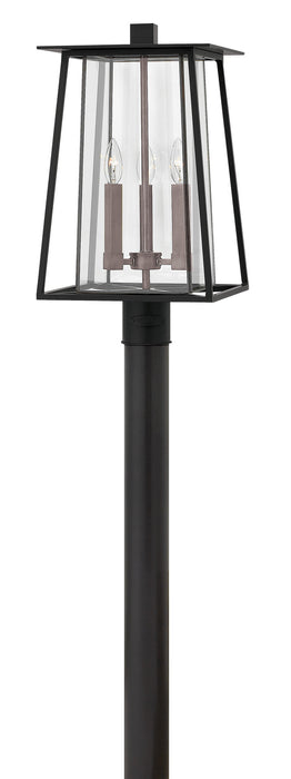 Walker Large Post or Pier Mount Lantern in Black
