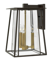 Walker Large 3-Light Outdoor Wall Lantern in Buckeye Bronze