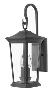 Bromley Medium 2-Light Outdoor Wall Lantern in Museum Black