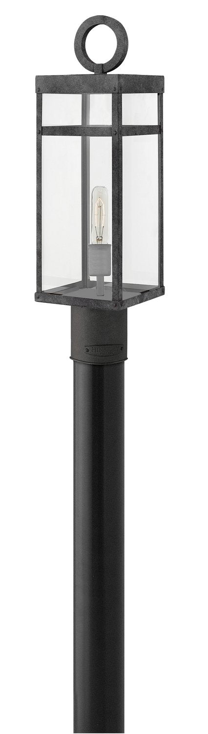 Porter Outdoor Post Light in Aged Zinc