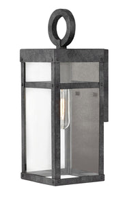 Porter Extra Small Outdoor Wall Lantern in Aged Zinc