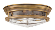 Hadley 2-Light Flush Mount in Brushed Bronze