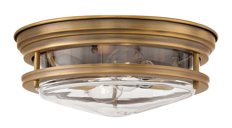 Hadley 2-Light Flush Mount in Brushed Bronze