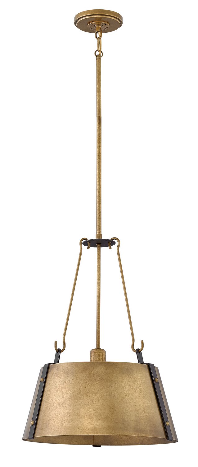 Cartwright Medium Pendant in Rustic Brass