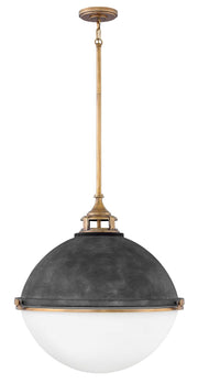 Fletcher 3-Light Pendant in Aged Zinc