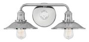 Rigby 2-Light Bath Vanity Light in Polished Nickel