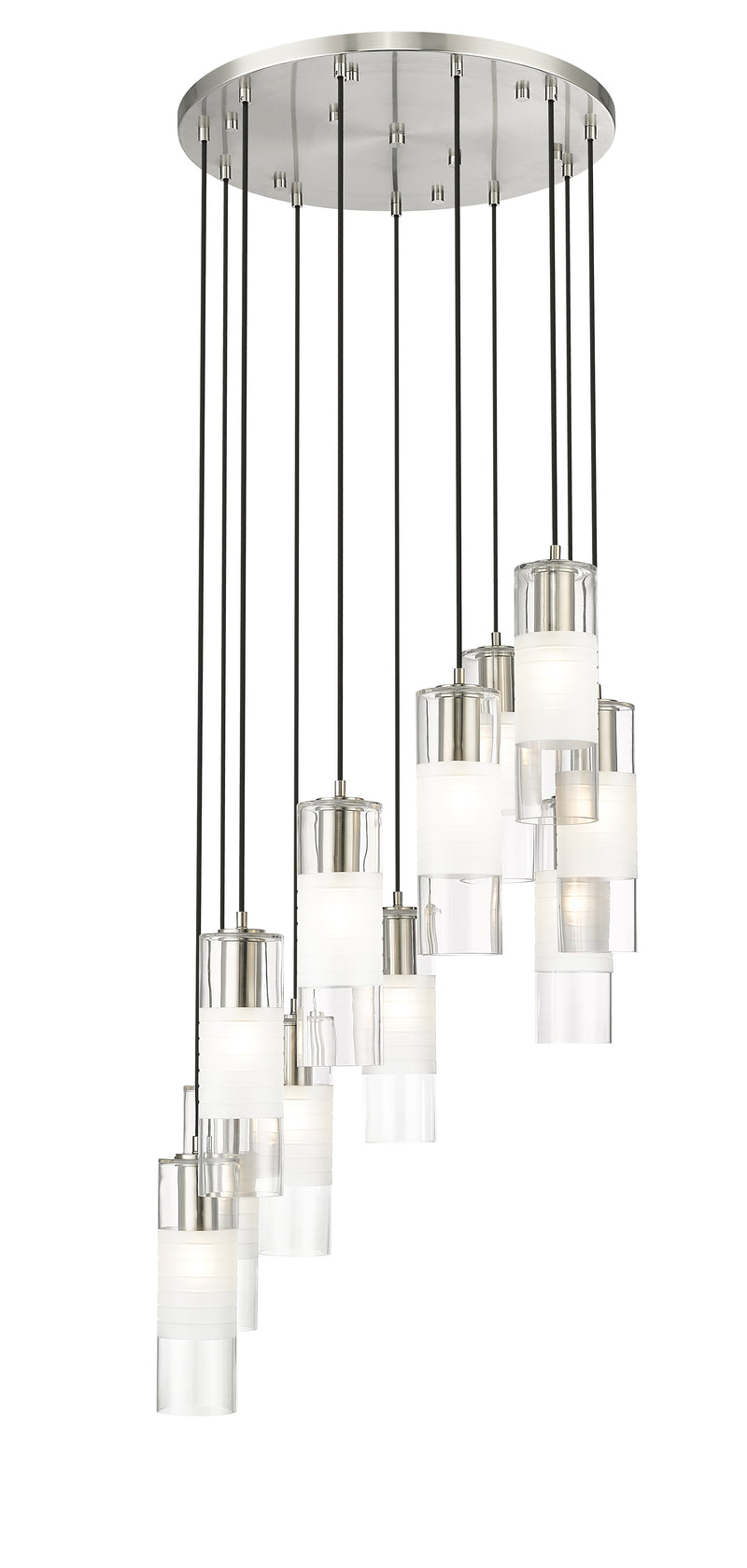 Alton 11 Light 24" Pendant in Brushed Nickel