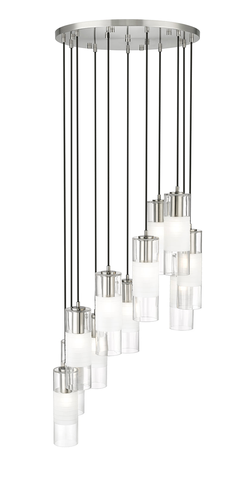 Alton 11 Light 24" Pendant in Brushed Nickel
