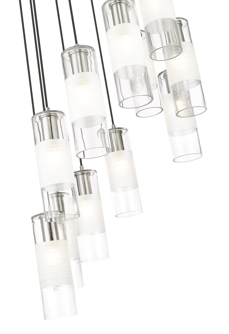 Alton 11 Light 24" Pendant in Brushed Nickel