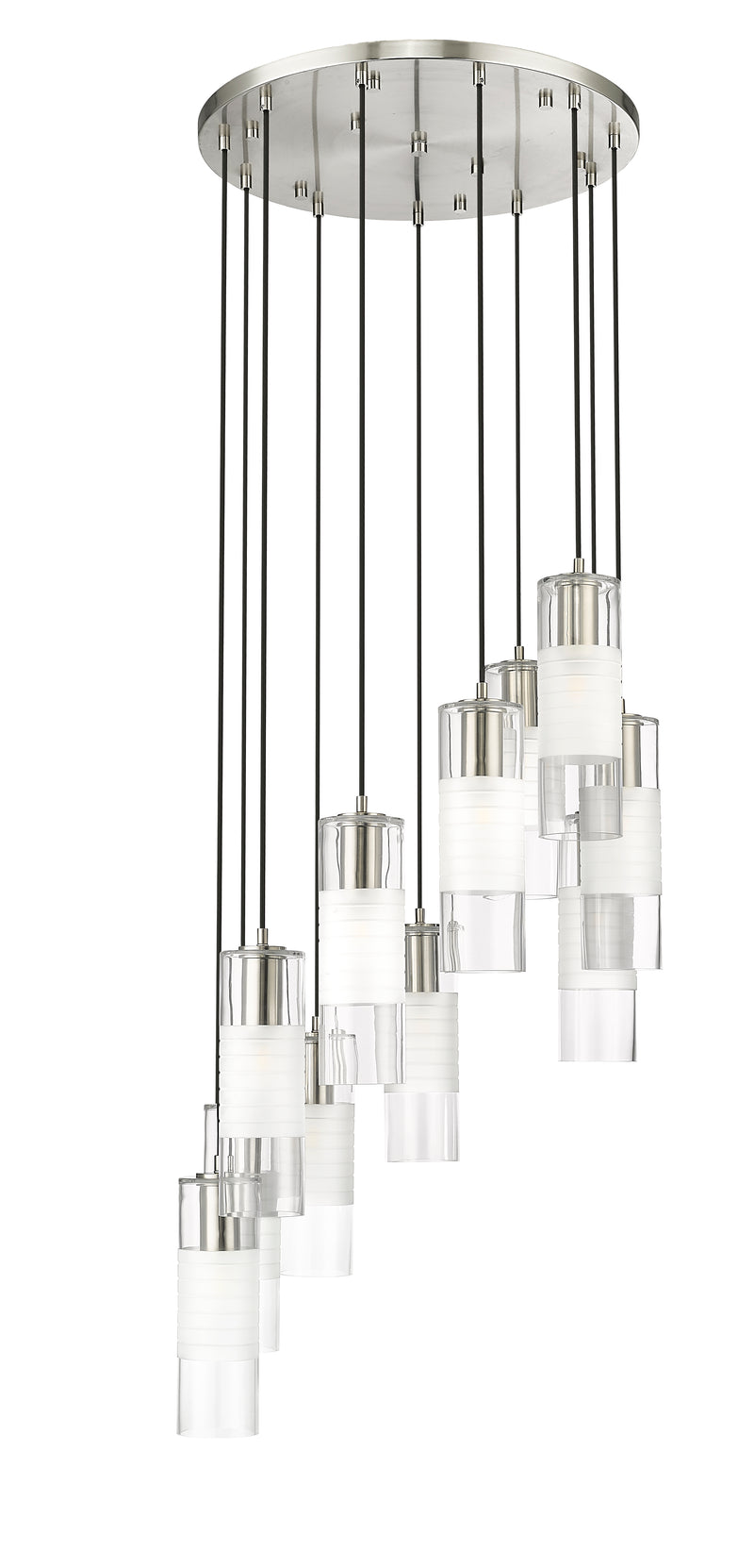 Alton 11 Light 24" Pendant in Brushed Nickel
