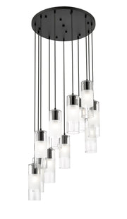 Alton 11 Light 24" Pendant in Matte Black