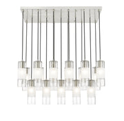 Alton 17 Light 42" Linear Pendant in Brushed Nickel