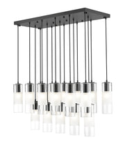 Alton 17 Light 42" Linear Pendant in Matte Black