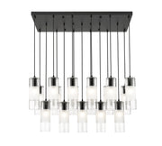 Alton 17 Light 42" Linear Pendant in Matte Black