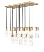 Alton 17 Light 42" Linear Pendant in Modern Gold