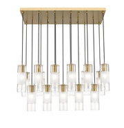 Alton 17 Light 42" Linear Pendant in Modern Gold
