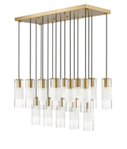 Alton 17 Light 42" Linear Pendant in Modern Gold