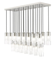 Alton 23 Light 54" Linear Pendant in Brushed Nickel