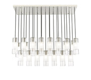 Alton 23 Light 54" Linear Pendant in Brushed Nickel