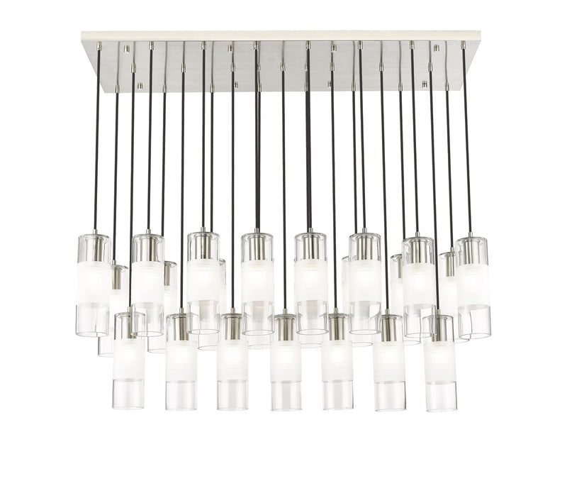 Alton 23 Light 54" Linear Pendant in Brushed Nickel