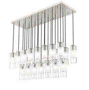 Alton 23 Light 54" Linear Pendant in Brushed Nickel